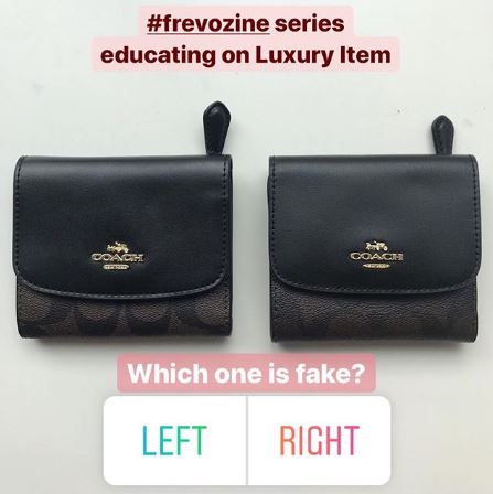 Coach Small Wallet, Which one is fake? Here's the answer.. – Fashrevo