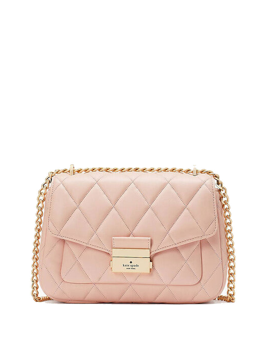 Kate Spade Carey KA766 Medium Flap Shoulder Bag In Conch Pink