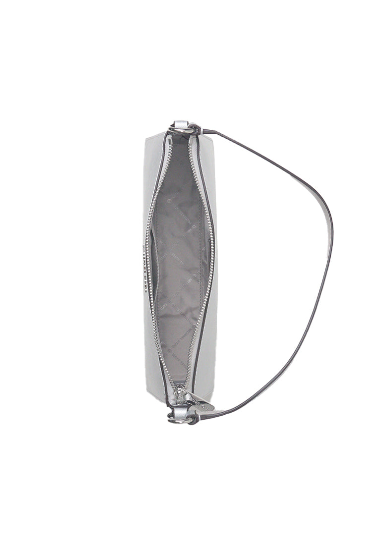 Michael Kors Vincent Pouchette Shoulder Bag With Logo Card Case In Silver 35F4S2VC6M