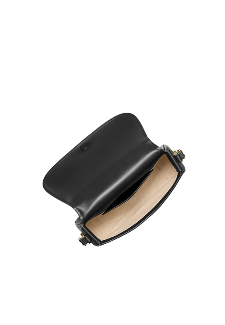 ( PREORDER ) Michael Kors Lydia Medium Leather Crossbody bag In Black 30R5GL0M2L