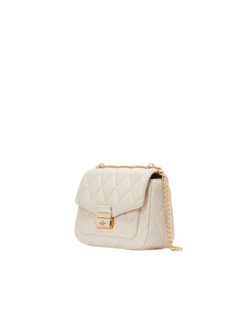 Kate Spade Carey Small Flap Shoulder Bag In Parchment KA767