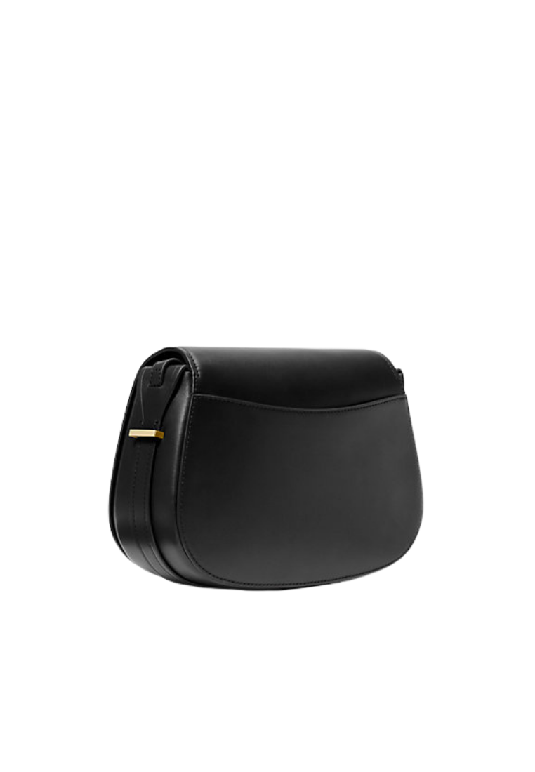 ( PREORDER ) Michael Kors Lydia Medium Leather Crossbody bag In Black 30R5GL0M2L
