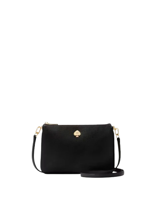( PREORDER ) Kate Spade Kayla Small Triple Compartment Crossbody Bag In Black KL806