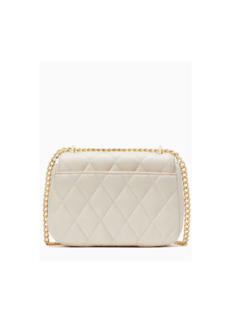 Kate Spade Carey Small Flap Shoulder Bag In Parchment KA767