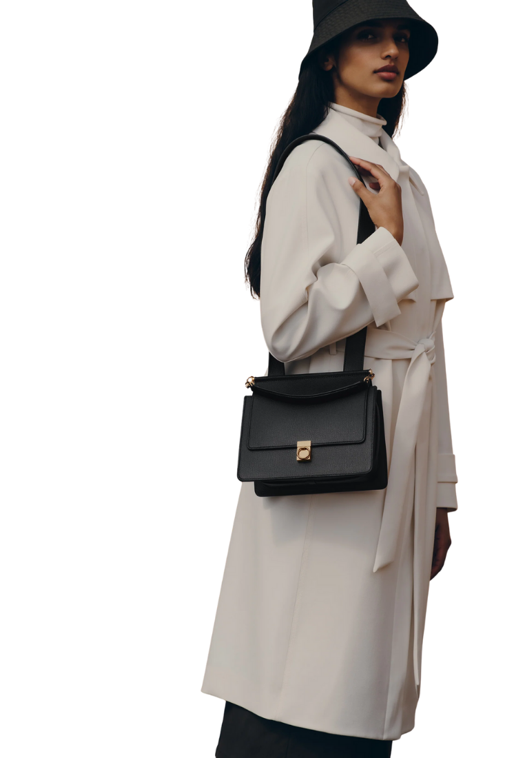 ( PREORDER ) Polene Numero Sept Crossbody Bag In Black