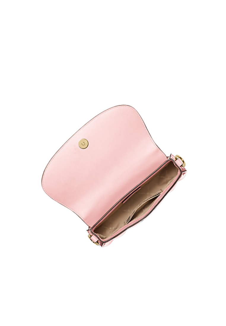 ( PREORDER ) Michael Kors Mila Small Patent Convertible Crossbody bag In Powder Blush 35T5GIMC5A