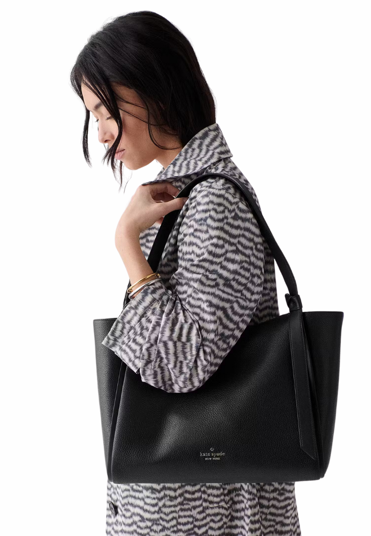 ( PREORDER ) Kate Spade Knott Tote Bag In Black KN658
