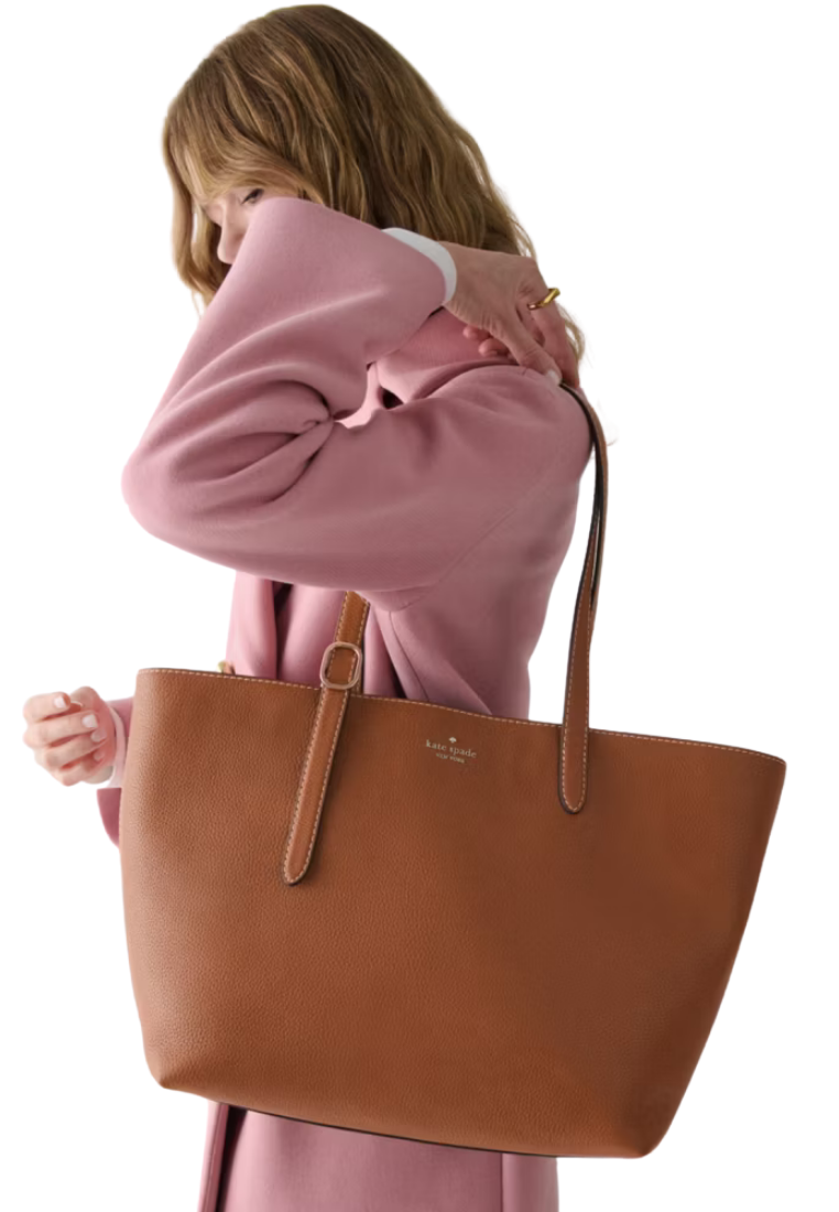 Kate Spade 454 Large Tote Bag In Warm Ginger KM713