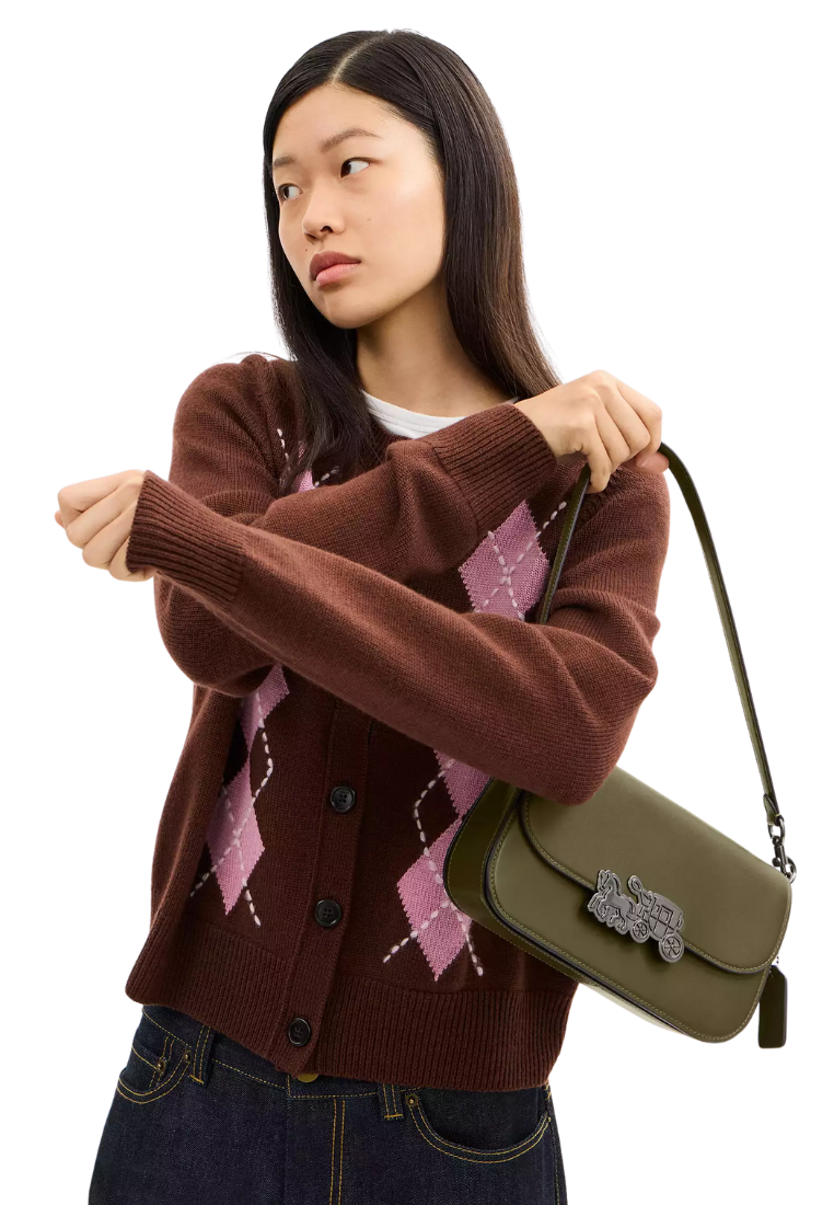 ( PREORDER ) Coach Harper Shoulder Bag In Olive CCE65