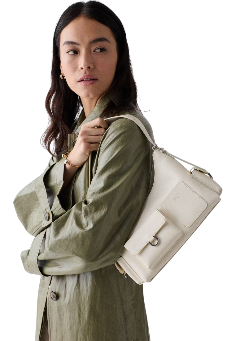 ( PREORDER ) Kate Spade Cargo Shoulder Bag In Cashew Milk KN665