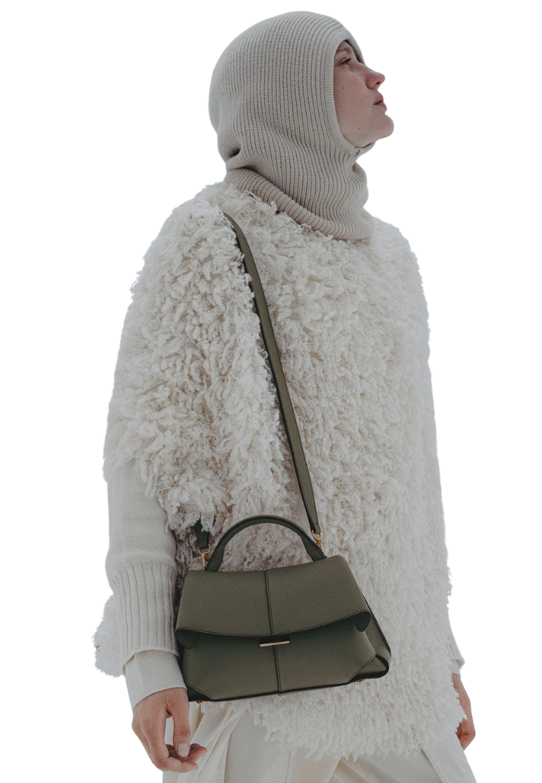 ( PREORDER ) Polene Mokki Mini Tote Bag In Smoky Green