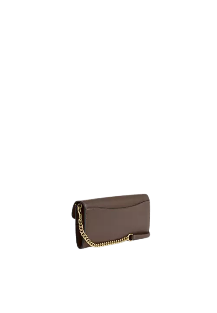 ( PREORDER ) Coach Klare With Chain Wallet In Dark Stone CBI22