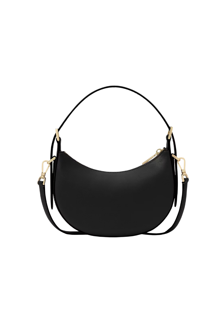 ( AS IS ) Kate Spade Madison Crescent Shoulder Bag In Black KK949