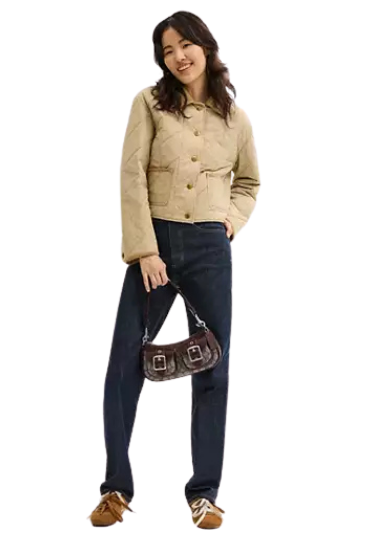 ( PREORDER ) Coach Ashton Bag In Signature Jacquard Shoulder Bag In Oak Maple CBJ00