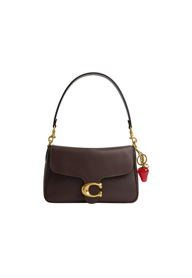 ( PREORDER ) Coach Strawberry Bag Charm In Brass Red CAO50