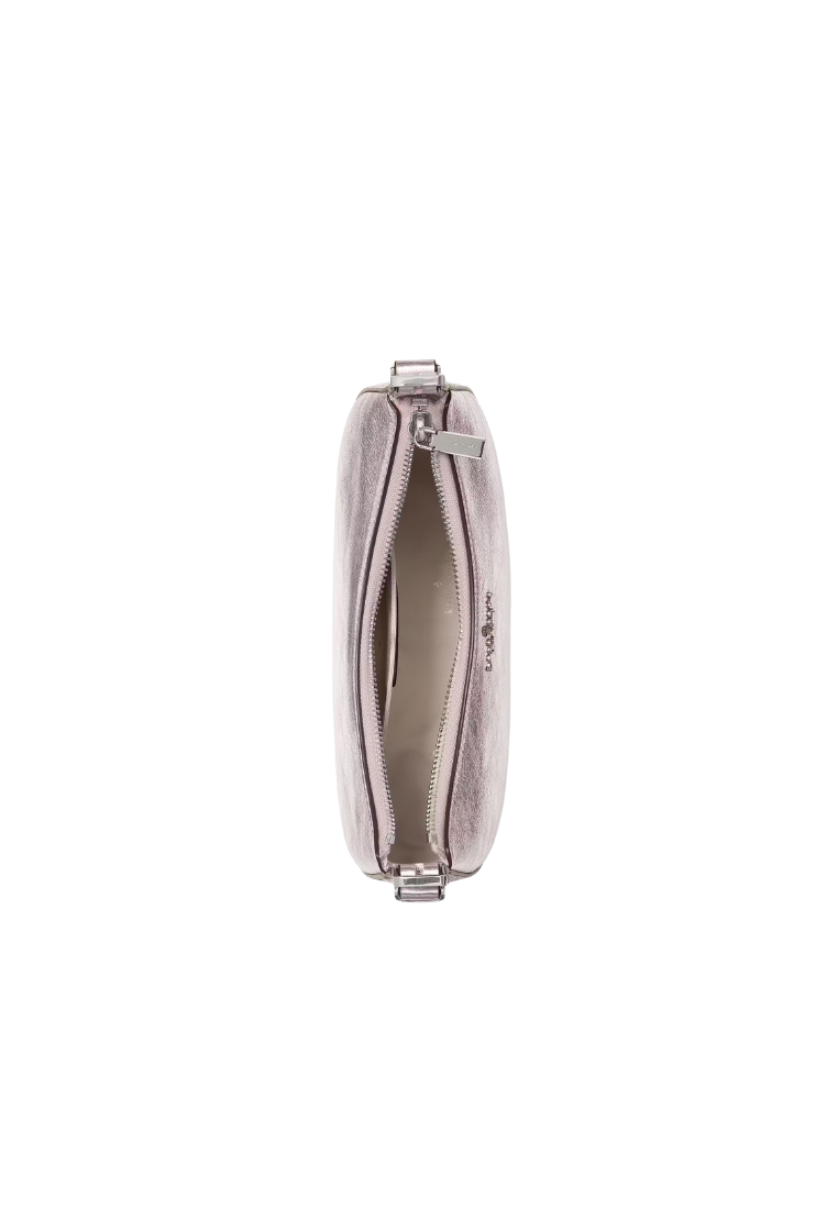 ( PREORDER ) Kate Spade Nova Crinkle Metallic Crescent Shoulder Bag In Lilac Moonlight KN205
