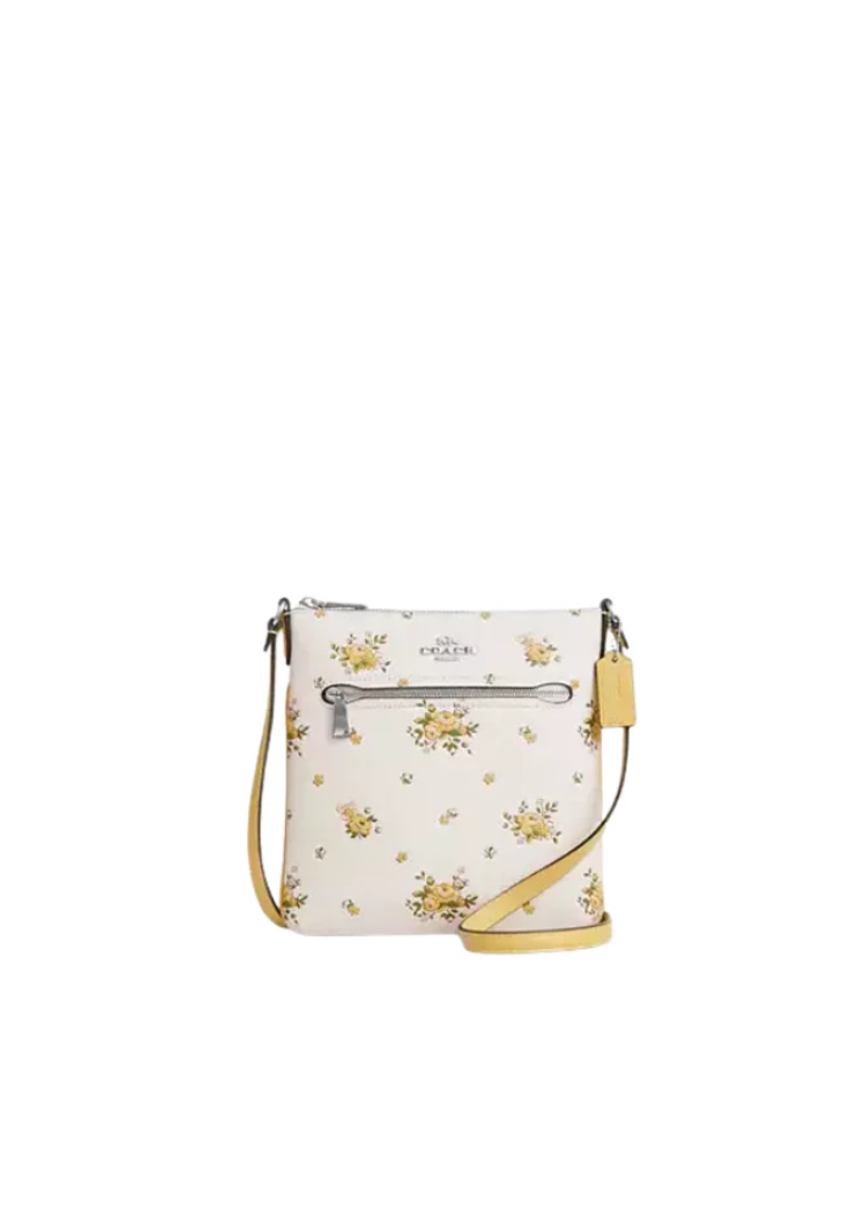 Coach Mini Rowan File Bag In Chalk Multi CAQ08