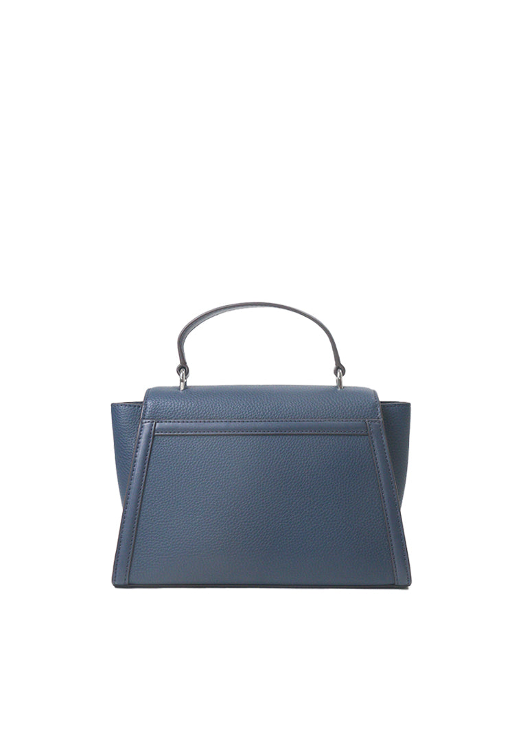 Michael Kors Whitney Medium Flap Top Handle Satchel Bag In Navy 35R4SWHS2L