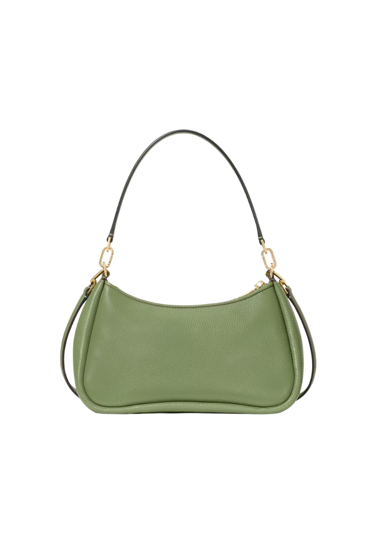( PREORDER ) Kate Spade Kayla Woven Leather Small Convertible Shoulder Bag In Cedar Stand KM149