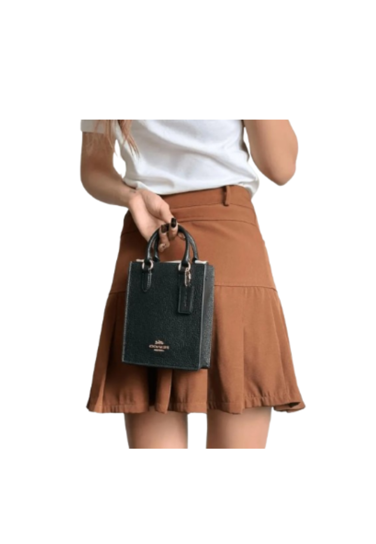 Coach North South Tote Bag Mini In Black CJ500