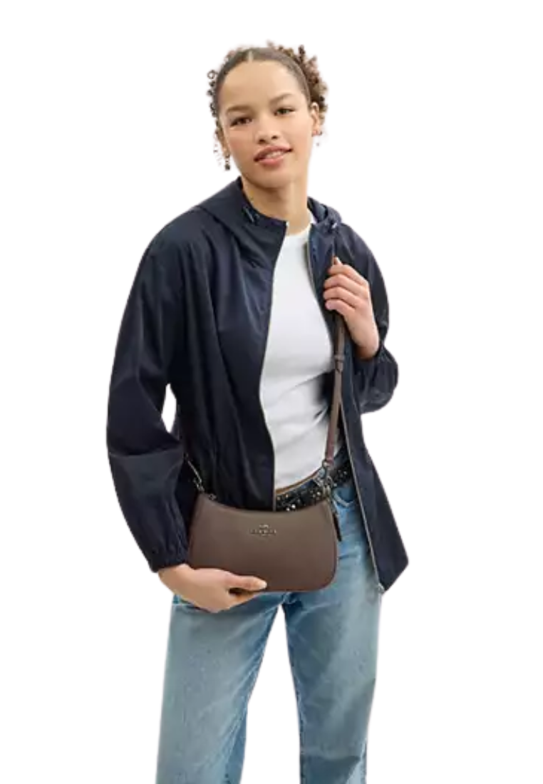 ( PREORDER ) Coach Teri Shoulder Bag In Dark Stone CV934