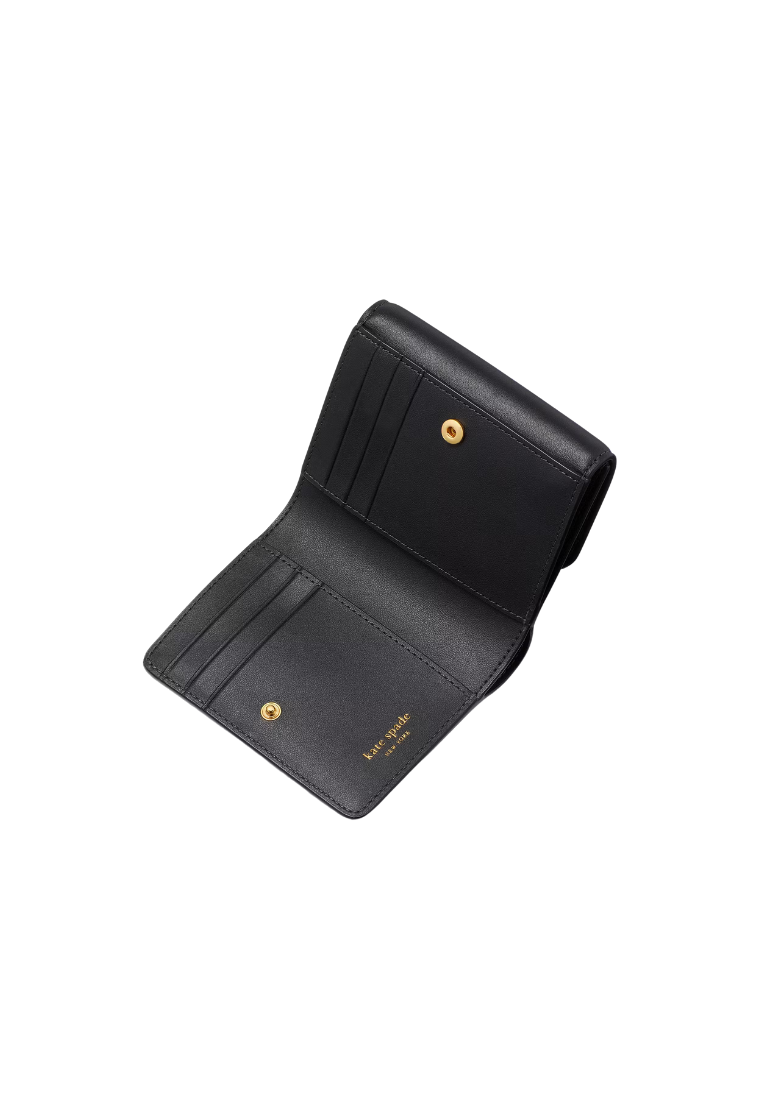 ( PREORDER ) Kate Spade Dakota Bifold Flap Wallet In Black KF943