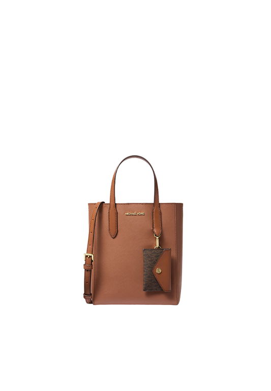 Michael Kors Vincent Small Convertible Tote Bag With Card Case In Luggage 35F4G2VT5T