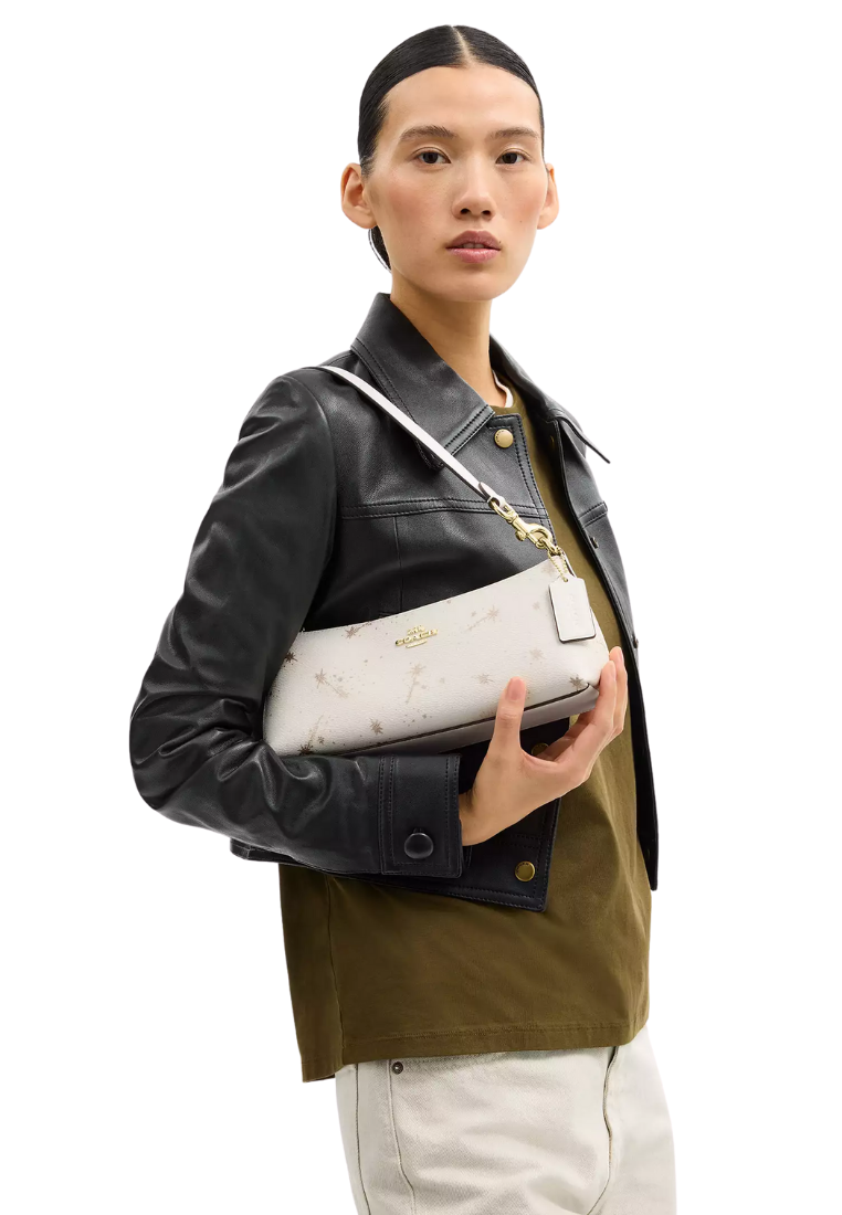 ( PREORDER ) Coach Charlotte Shoulder Bag In Gold Chalk Multi CCL41