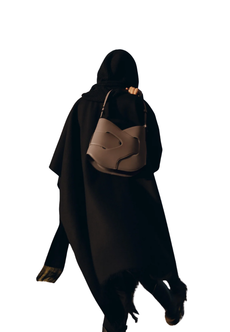 ( PREORDER ) Polene Nodde Hobo Shoulder Bag In Smooth Root