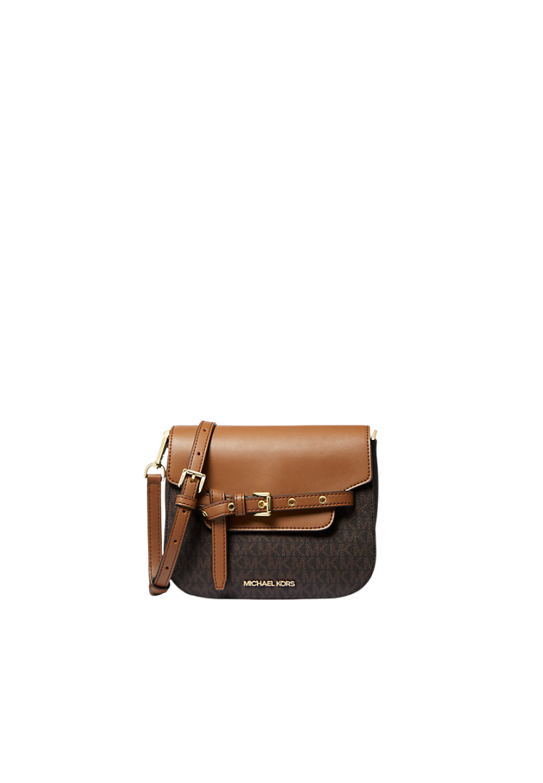 Michael Kors Emilia Small Logo Crossbody Bag In Brown 35S2GU5C1B