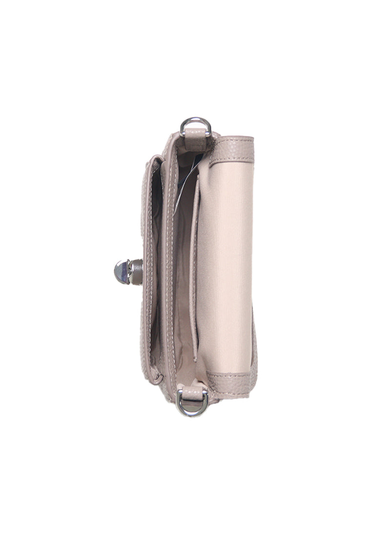 Marc Jacobs Turnlock Logo Mini Crossbody Bag In Concrete 4R3HMS002H02