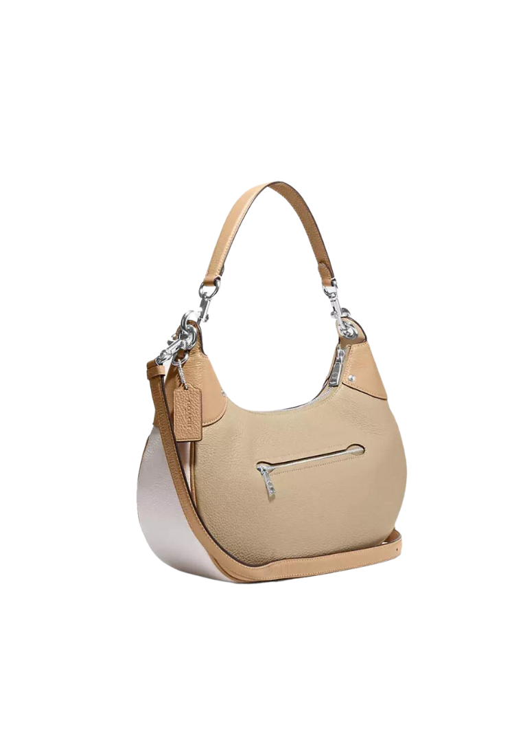 Coach Mara Hobo Shoulder Bag In Sandy Beige Multi CH508