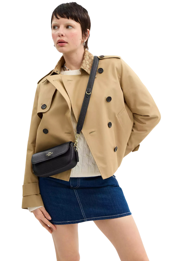 ( PREORDER ) Coach Thin Strap In Gold Black CU265