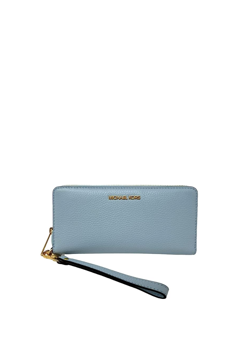Michael Kors Jet Set Large Travel Continental Wallet In Vista Blue 35T7GTVE7L