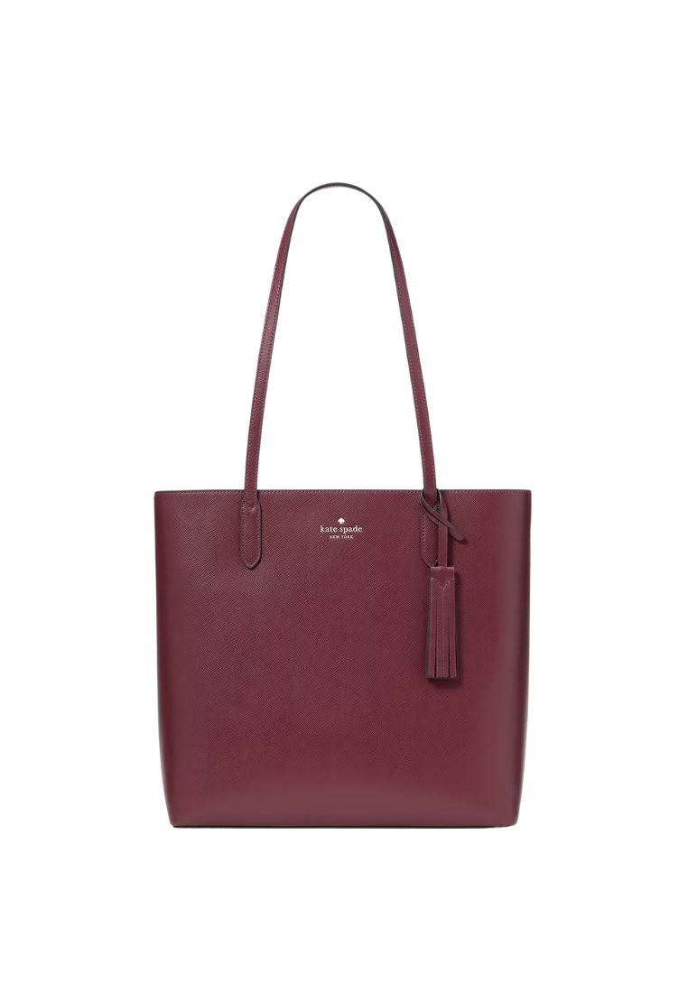 ( PREORDER ) Kate Spade Jana Tote Bag In Dark Merlot K8150