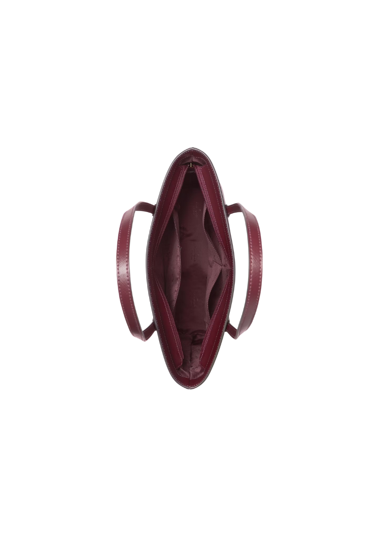 ( PREORDER ) Kate Spade Jana Tote Bag In Dark Merlot K8150