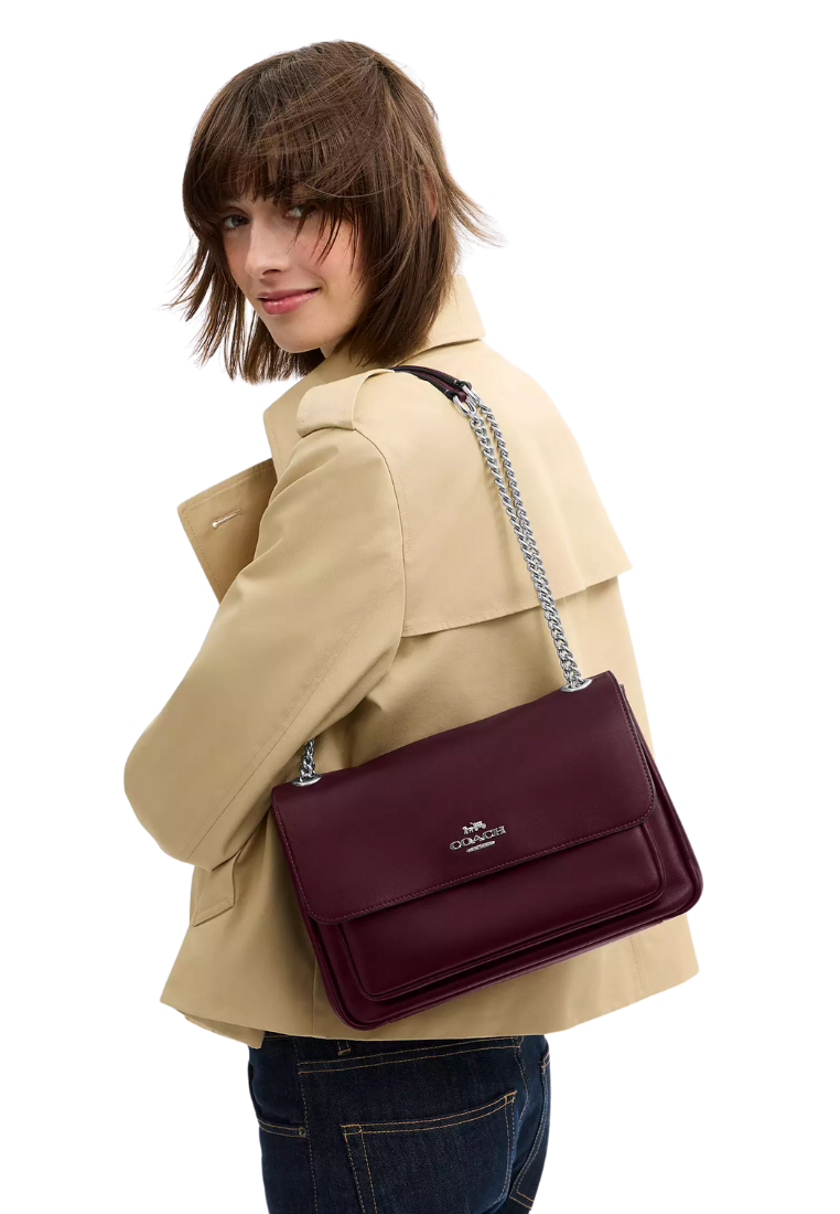 ( PREORDER ) Coach Elodie Crossbody Bag In Silver CCF09