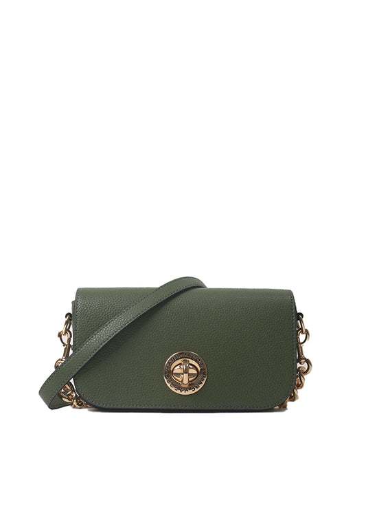 Marc Jacobs Medium Turnlock Shoulder Bag In Bronze Green 4S5HSH014H01