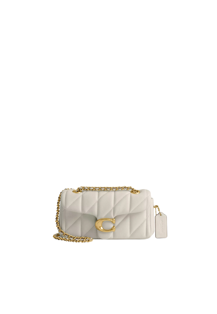 ( PREORDER ) Coach Tabby 20 With Pillow Quilting Shoulder Bag In Brass Chalk CP149