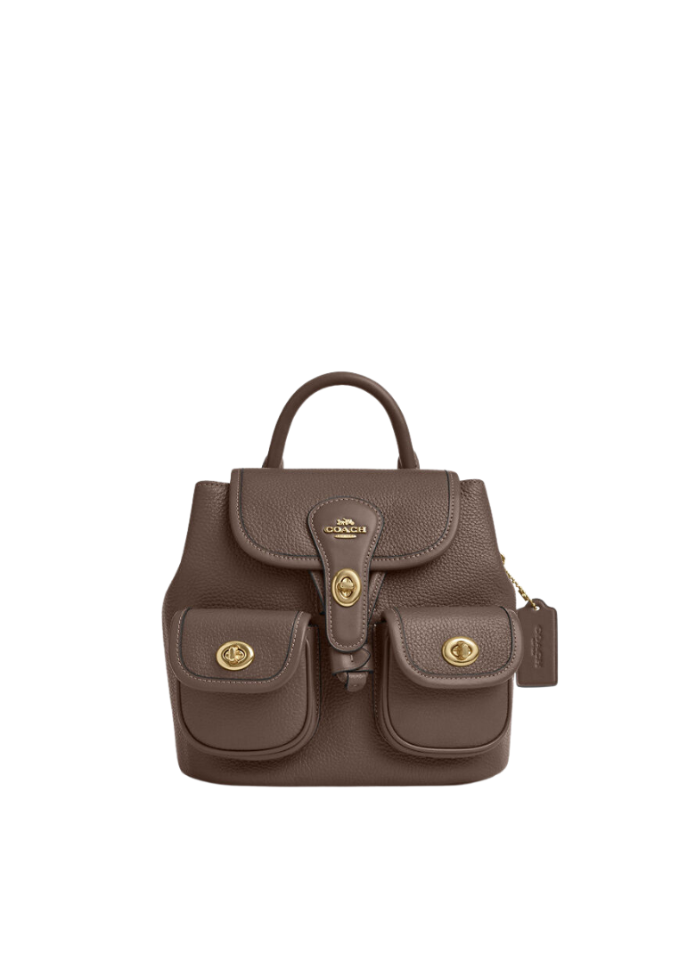 ( PREORDER ) Coach Hadley Backpack In Gold Dark Stone CBH09