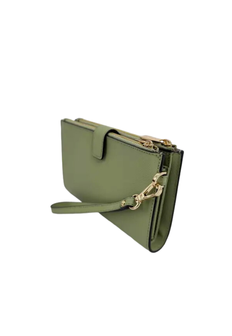 Michael Kors Jet Set Travel Wristlet Large Double Zip In Light Sage 35F8GTVW0L