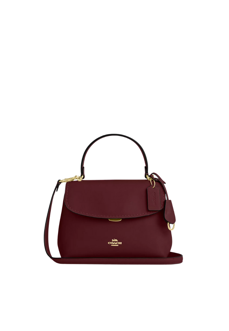 ( PREORDER ) Coach Emory Top Handle Crossbody Bag In Maroon CCE54