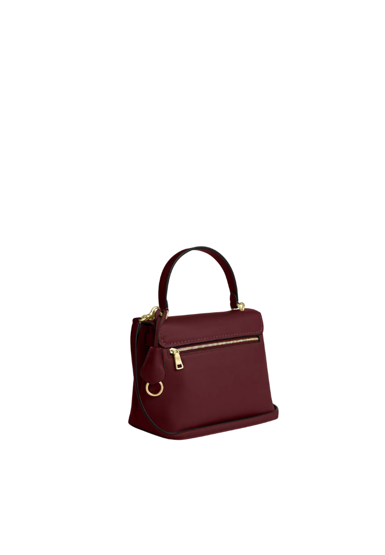 ( PREORDER ) Coach Emory Top Handle Crossbody Bag In Maroon CCE54