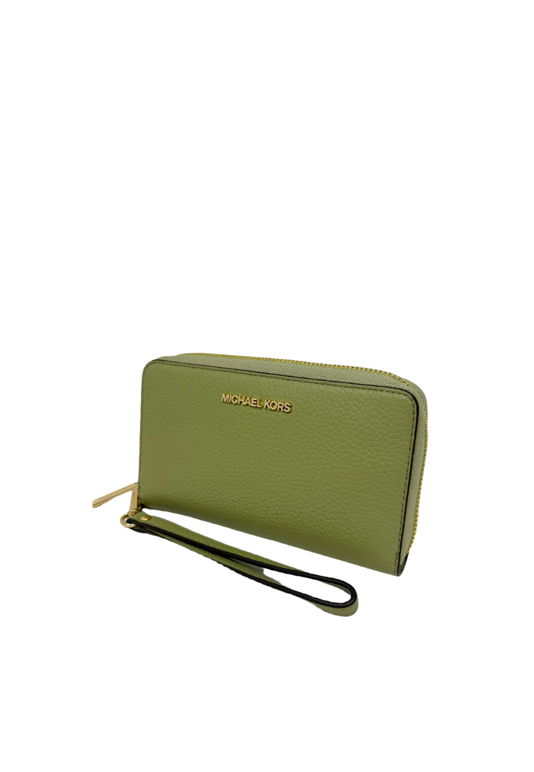 Michael Kors Jet Set Travel Large Wristlet In Light Sage 35T7GTVE7L