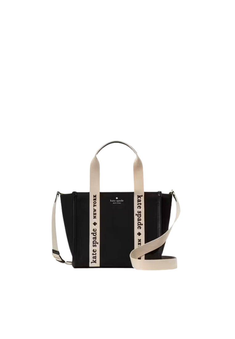 ( PREORDER ) Kate Spade Kip Canvas Mini Tote Bag In Black KG767
