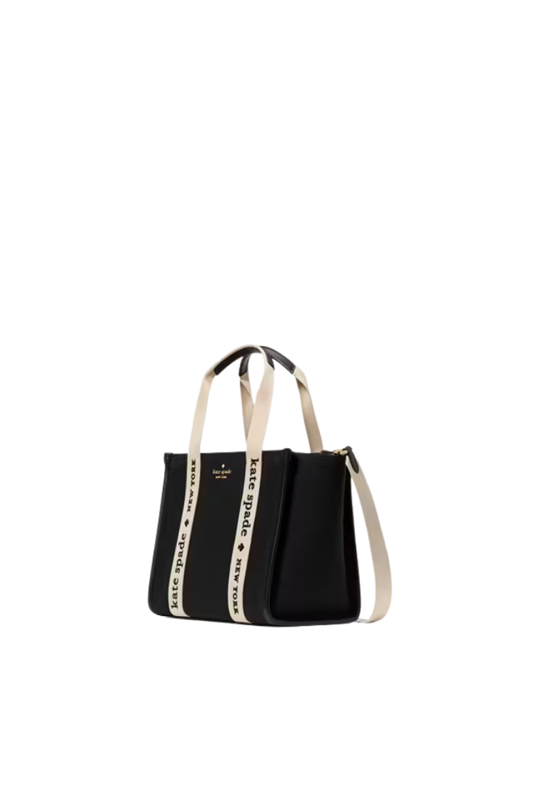 ( PREORDER ) Kate Spade Kip Canvas Mini Tote Bag In Black KG767