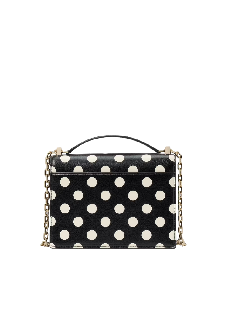 ( PREORDER ) Kate Spade Deco Chain Shoulder Bag In Black Multi KK595
