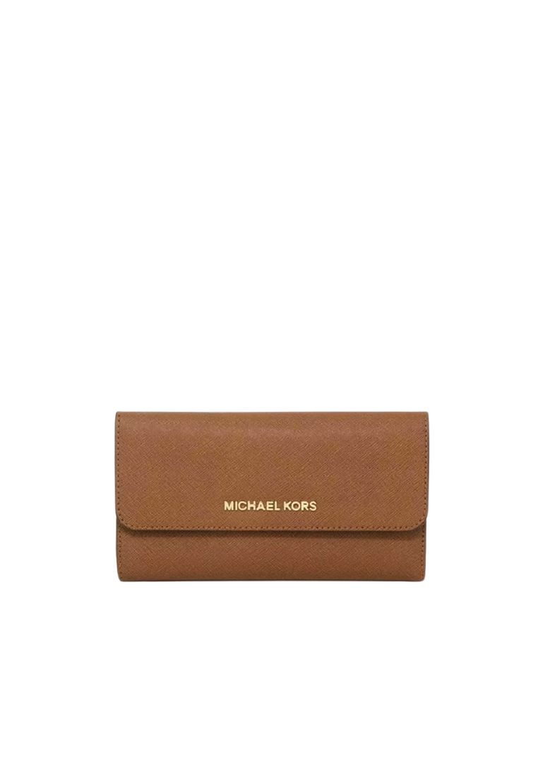 Michael Kors Large Jet Set Travel 35S8GTVF7L Trifold Wallet In Luggage