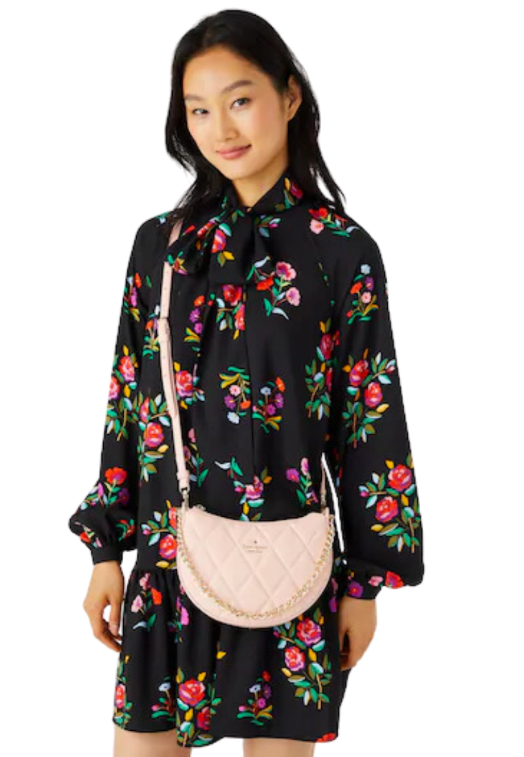 Kate Spade Carey Zip Top Crossbody Bag In Conch Pink KC495