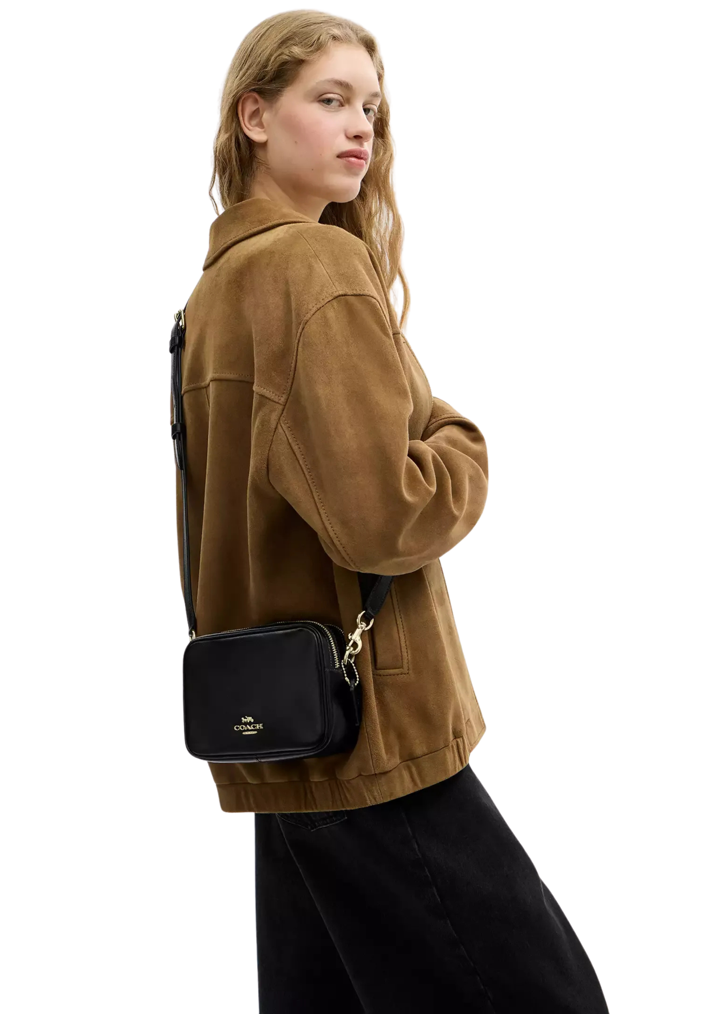 Coach Mini Carey Crossbody Bag In Black CEA02